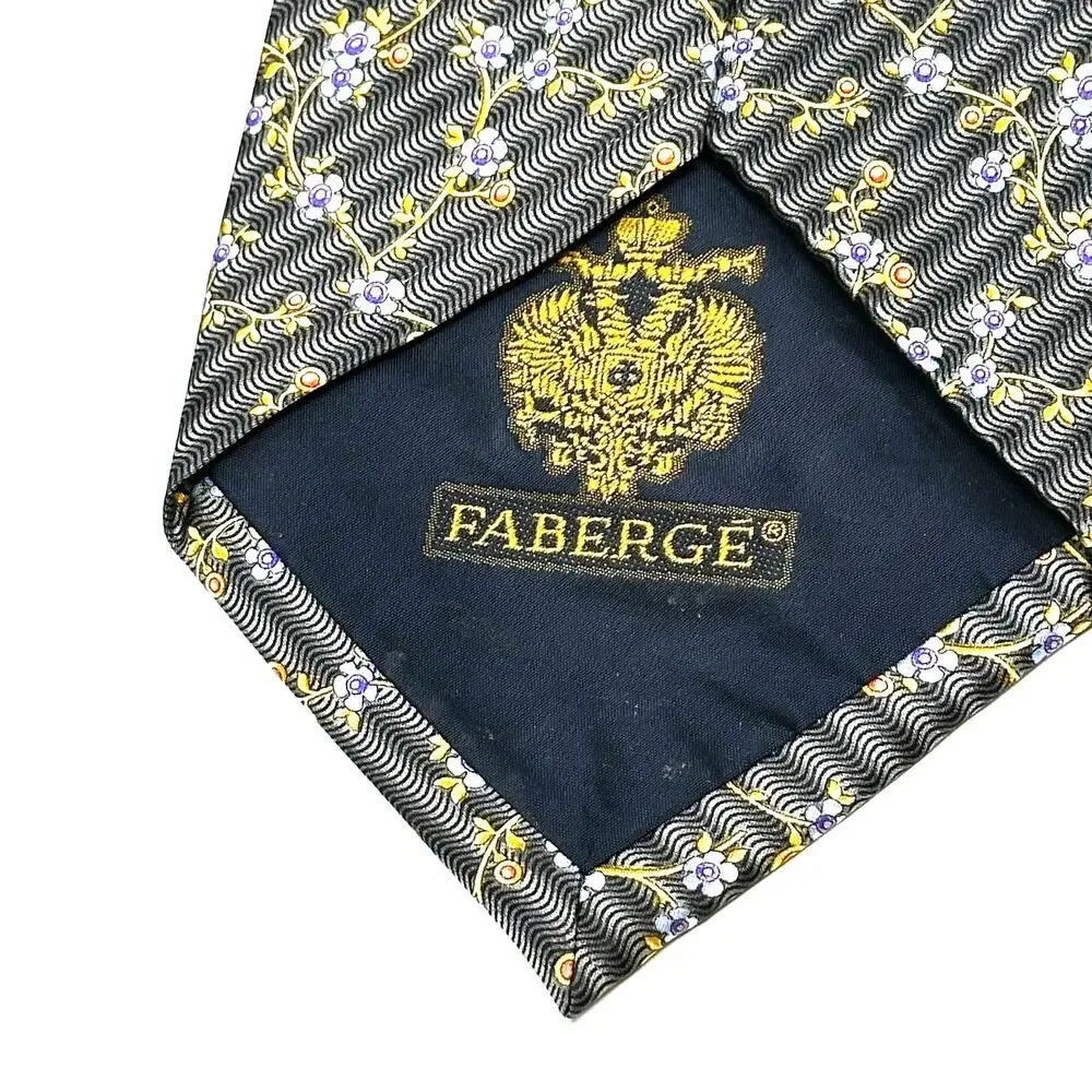 Faberge Vintage Floral Silk Tie